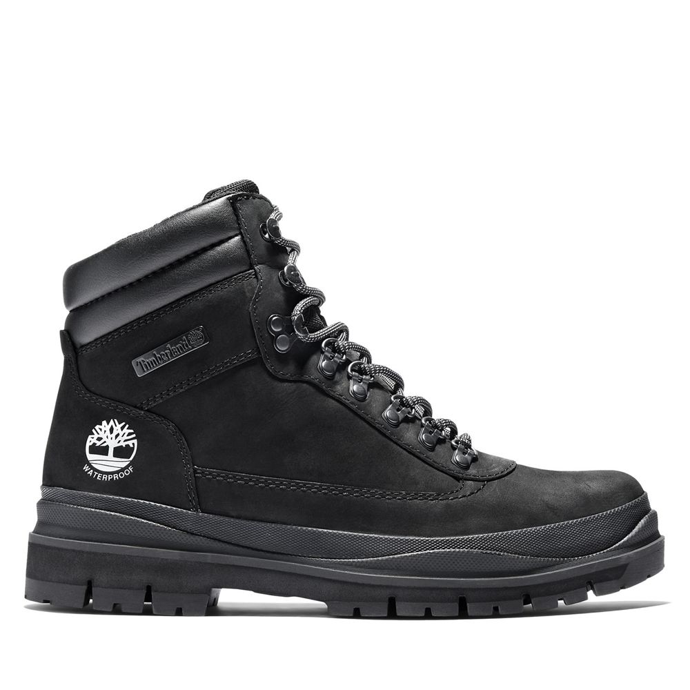 Timberland Mens Snow Boots Field Trekker Waterproof - Black - India VO1053467